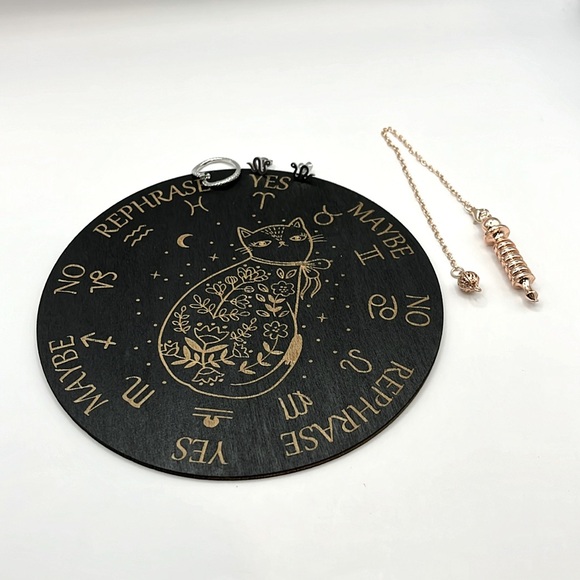Mystical Starter Kit (Pendulum and Board w/Sacred Snake Rings Earrings) NWOT - Picture 1 of 6